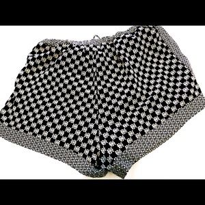 Blue and white shorts